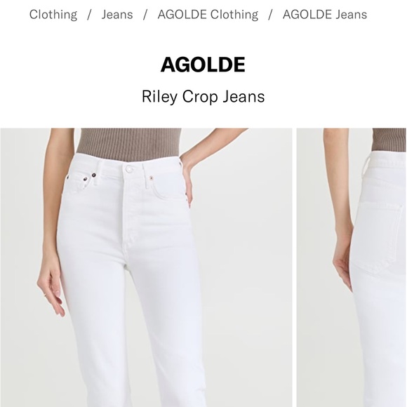 Agolde Riley Crop - Picture 2 of 8